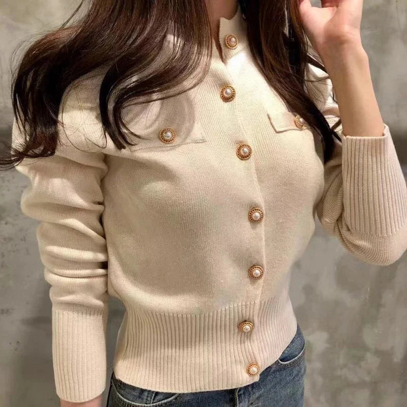 Long Sleeve Wool Knitted Women Cardigans