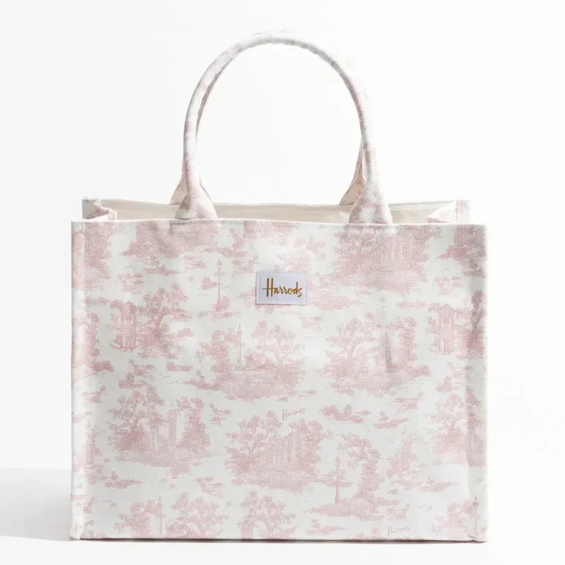 Harrodes Canvas Female Tote Bag