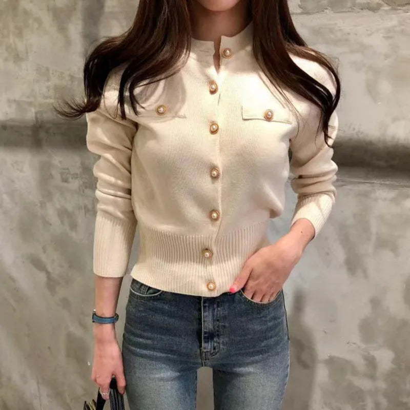 Long Sleeve Wool Knitted Women Cardigans