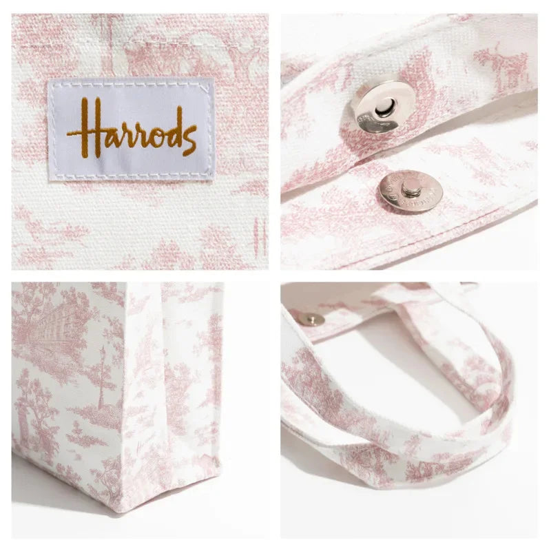 Harrodes Canvas Female Tote Bag