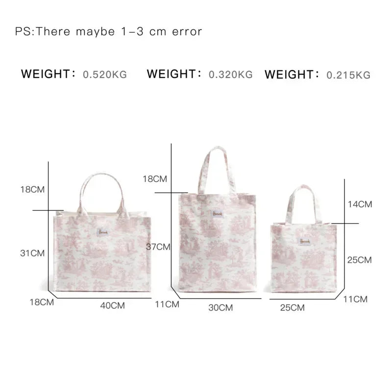 Harrodes Canvas Female Tote Bag