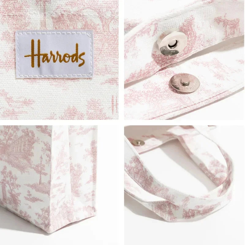 Harrodes Canvas Female Tote Bag